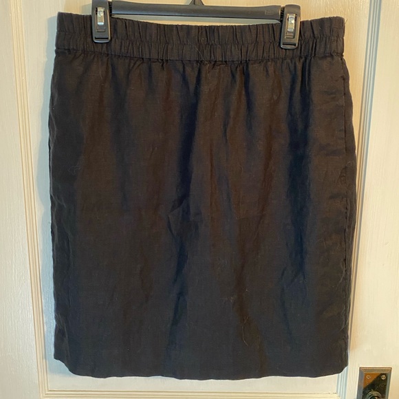 Black j. Crew linen blend skirt - Picture 2 of 4
